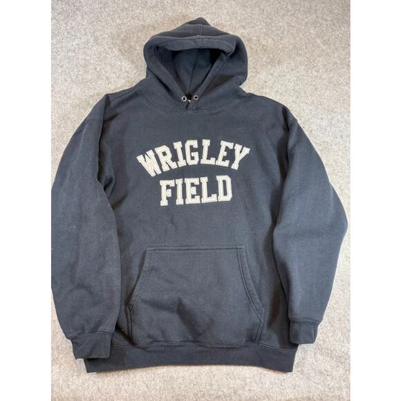 Wrigley Field Other - Vintage Wrigley Field Chicago Sweatshirts Hoodie Men XL Navy Collegiate Baseball